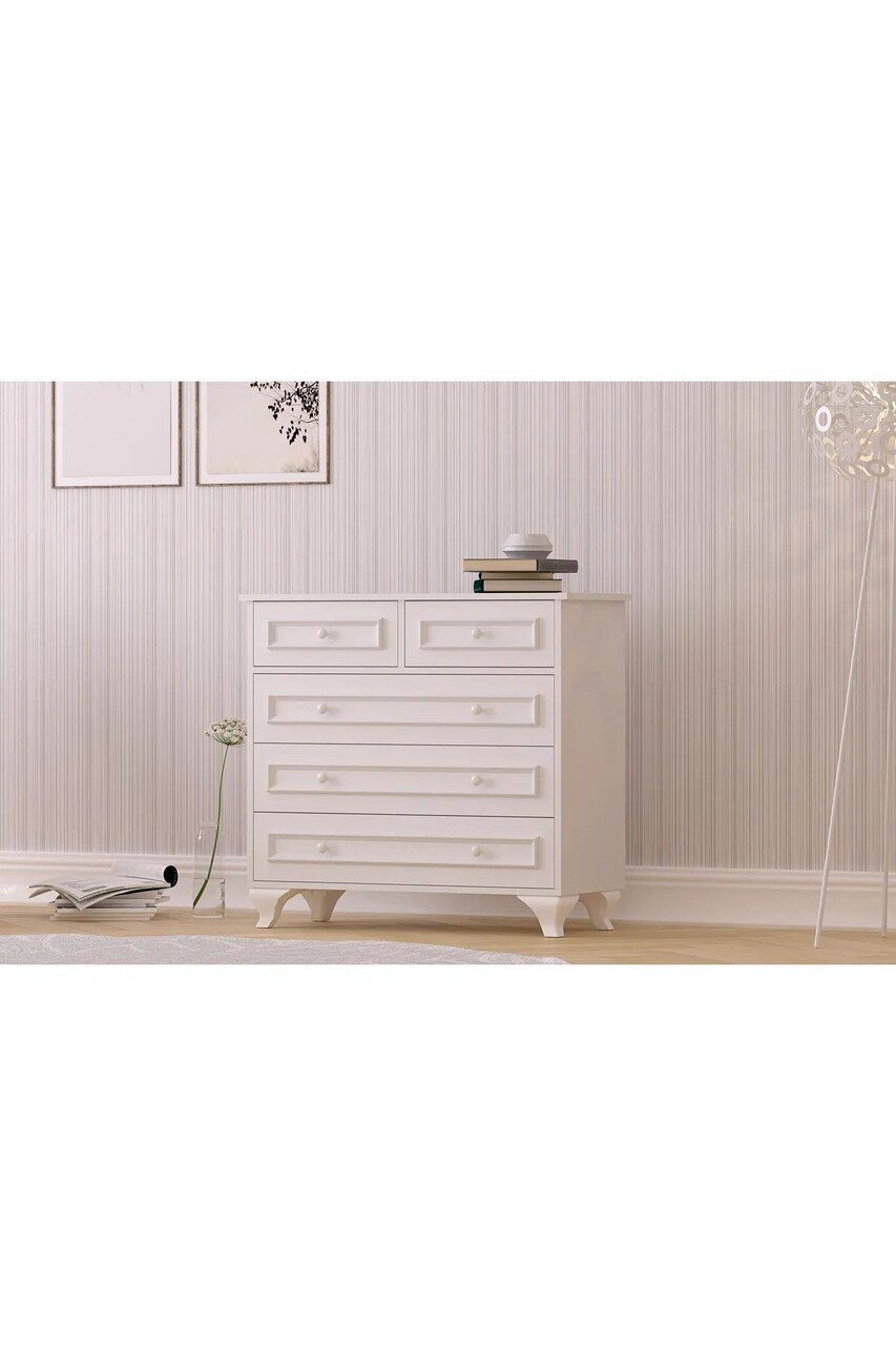 Dulap, Hanah Home, Rb-186-06, 90x86x40 cm, Alb mat - imagine 7